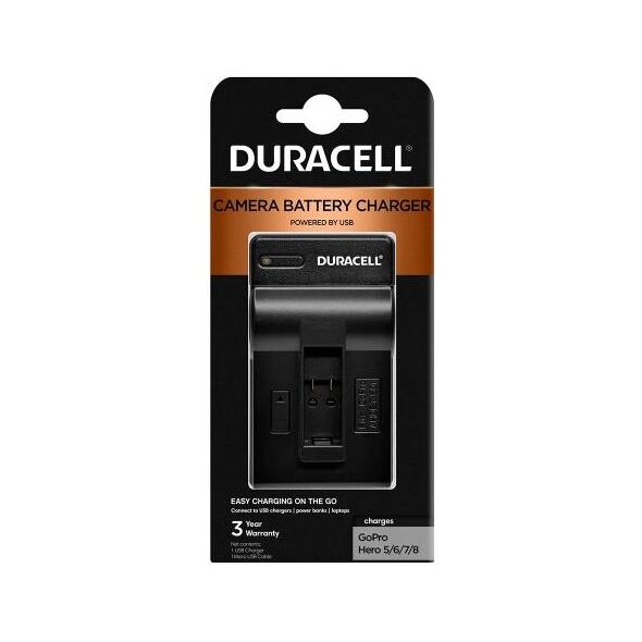 Φορτιστής Μπαταριών Κάμερας Duracell DRG5946 για GoPro Hero 5/6/7/8 5055190186466 5055190186466 έως και 12 άτοκες δόσεις