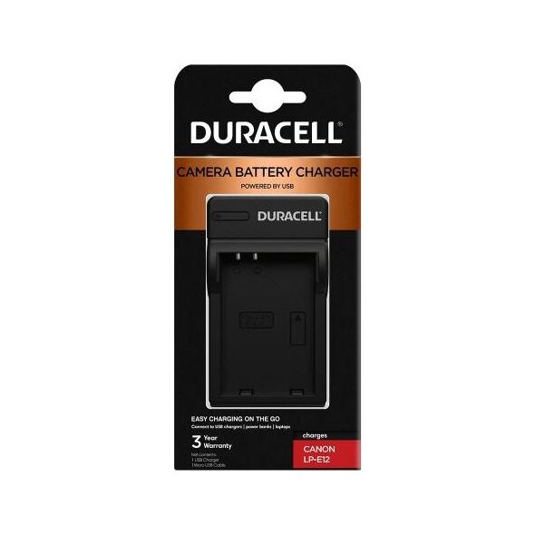 Φορτιστής Μπαταριών Κάμερας Duracell DRC5911 για Canon LP-E12 5055190185919 5055190185919 έως και 12 άτοκες δόσεις