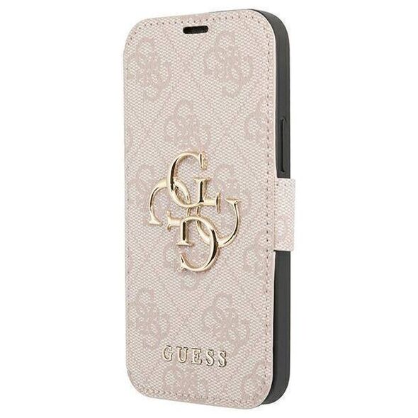 Original Case IPHONE 13 PRO MAX Guess Book 4G Big Metal Logo (GUBKP13X4GMGPI) pink 3666339032678