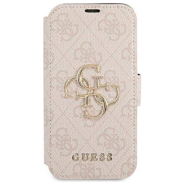 Original Case IPHONE 13 PRO MAX Guess Book 4G Big Metal Logo (GUBKP13X4GMGPI) pink 3666339032678