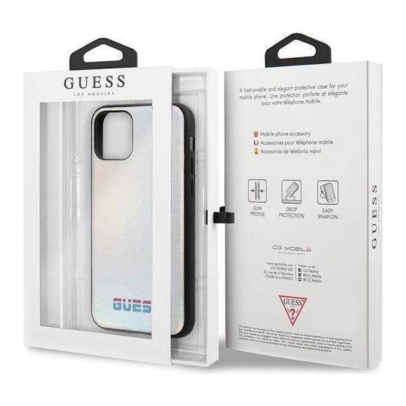 Original Case IPHONE 11 PRO MAX Guess Hard Case Iridescent (GUHCN65BLD) silver 3700740461532