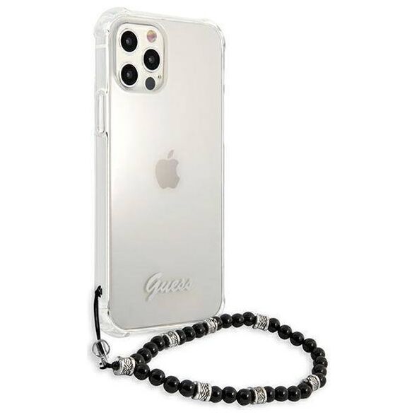Original Case IPHONE 12 PRO MAX Guess Hardcase Black Pearl (GUHCP12LKPSBK) transparent 3666339003715
