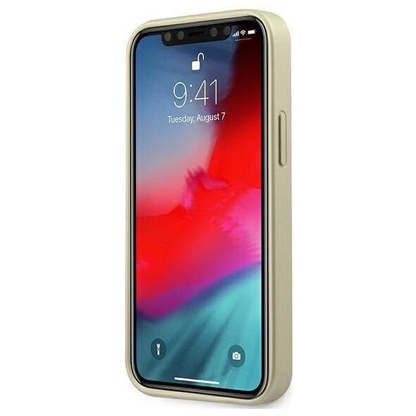Original Case IPHONE 12 MINI Guess Hardcase Iridescent (GUHCP12SIGLGO) gold 3700740481363