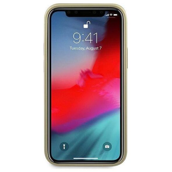 Original Case IPHONE 12 MINI Guess Hardcase Iridescent (GUHCP12SIGLGO) gold 3700740481363