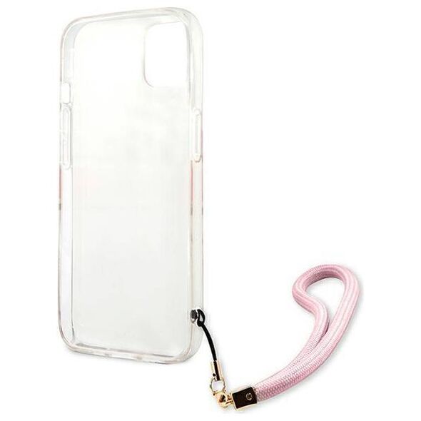 Original Case IPHONE 13 MINI Guess Hardcase Camo Strap Collection (GUHCP13SKCABPI) pink 3666339023157
