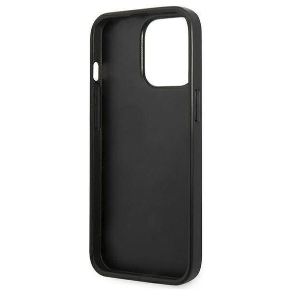 Original Case IPHONE 13 PRO Karl Lagerfeld Hardcase Saffiano Plaque (KLHCP13LSFMP2DG) silver 3666339048907