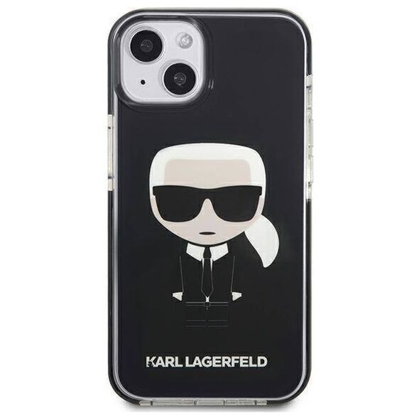 Original Case IPHONE 13 MINI Karl Lagerfeld Hardcase Iconik Karl (KLHCP13STPEIKK) black 3666339048402