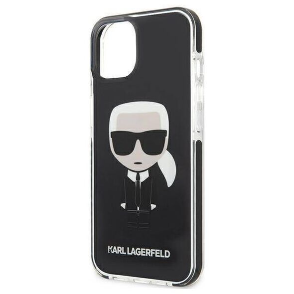 Original Case IPHONE 13 MINI Karl Lagerfeld Hardcase Iconik Karl (KLHCP13STPEIKK) black 3666339048402