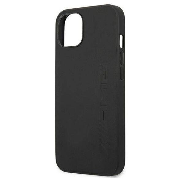 Case IPHONE 13 MINI Mercedes AMG Hardcase Leather Hot Stamped (AMHCP13SDOLBK) black 3666339018856