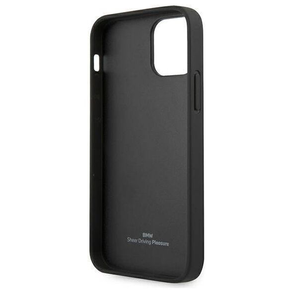 Original Case IPHONE 12 PRO MAX BMW Hardcase Leather Curve Perforate (BMHCP12LRSPPK) black 3666339010911
