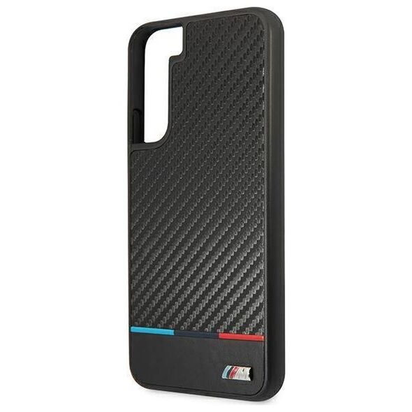 Original Case SAMSUNG GALAXY S22+ PLUS BMW Hardcase M Collection Triangles (BMHCS22MPUCARTCBK) black 3666339043360