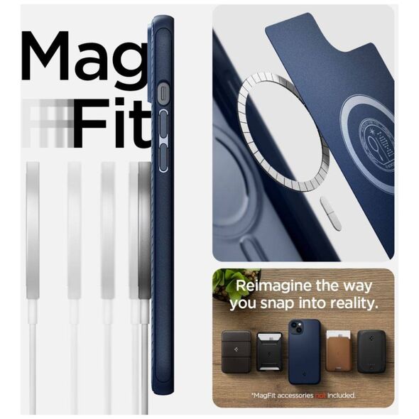 Case IPHONE 14 PLUS Spigen Mag Armor navy blue 8809811864328