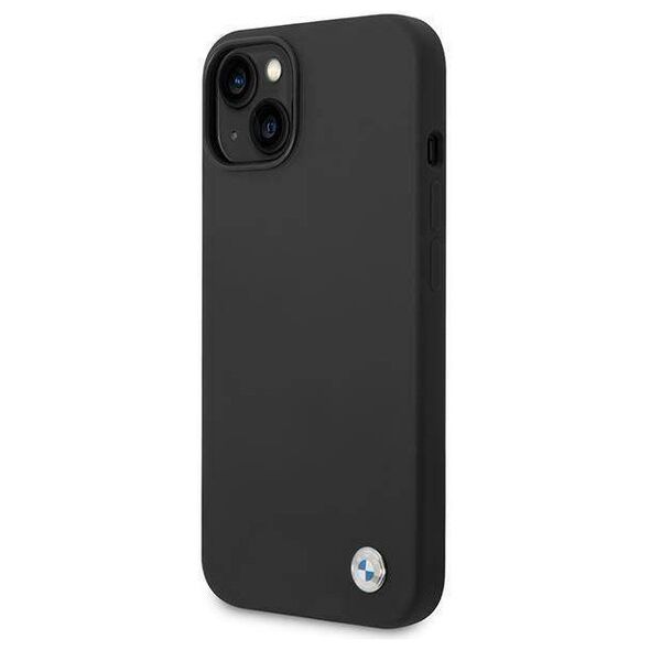 Original Case IPHONE 14 PLUS BMW Silicone Metal Logo black 3666339090432