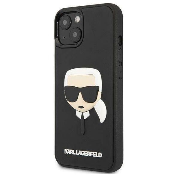 Original Case IPHONE 14 PLUS Karl Lagerfeld Hardcase 3D Rubber Karl`s Head black 3666339086459