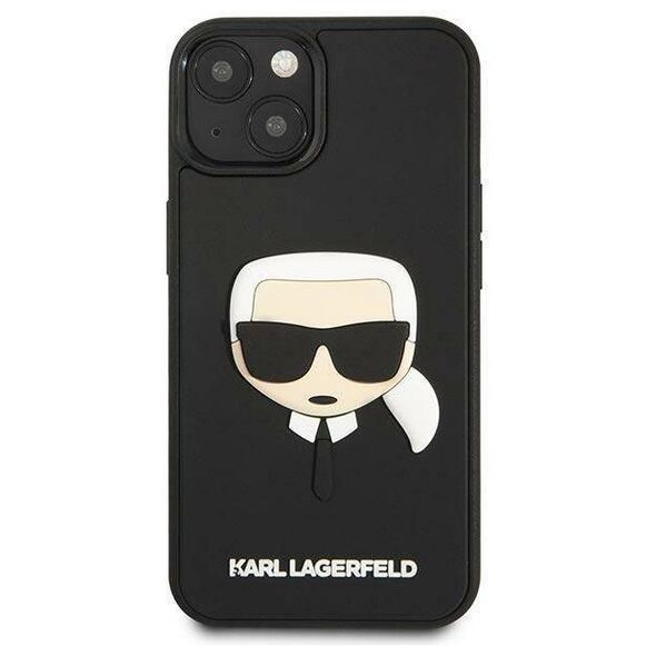 Original Case IPHONE 14 PLUS Karl Lagerfeld Hardcase 3D Rubber Karl`s Head black 3666339086459