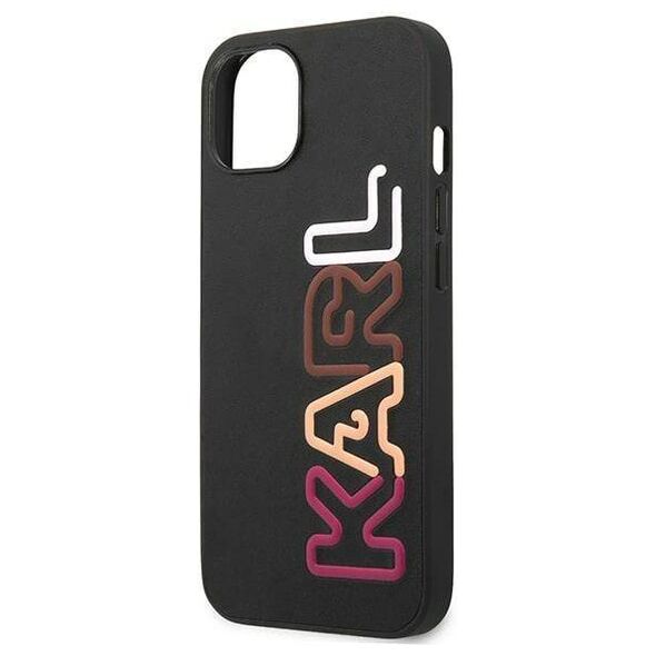 Original Case IPHONE 13 MINI Karl Lagerfeld Hardcase Multipink Brand black 3666339049324