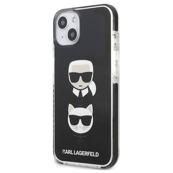 Original Case IPHONE 13 MINI Karl Lagerfeld Hardcase Karl&Choupette Head black 3666339048648