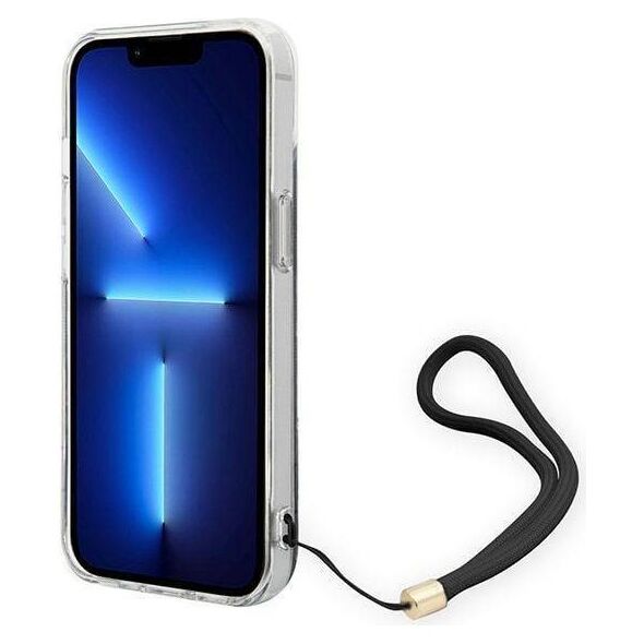 Original Case IPHONE 14 PLUS Guess Hardcase 4G Print Strap (GUOHCP14MH4STK) black 3666339093808