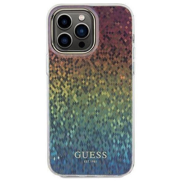 Original Case IPHONE 13 PRO MAX Guess Hardcase IML Faceted Mirror Disco Iridescent (GUHCP13XHDECMI) multicolored 3666339172268