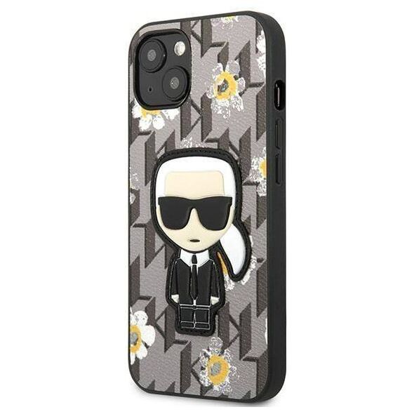 Original Case IPHONE 13 MINI Karl Lagerfeld Flower Ikonik Karl (KLHCP13SPMNFIK1) gray 3666339049447