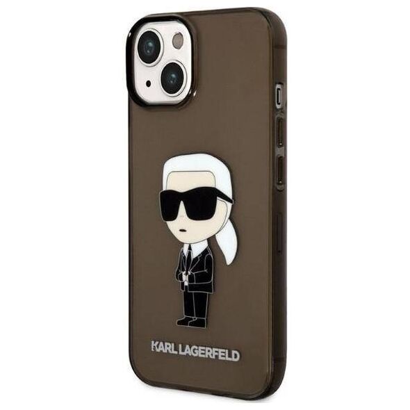Original Case IPHONE 14 PLUS Karl Lagerfeld Hardcase Ikonik Karl Lagerfeld (KLHCP14MHNIKTCK) black 3666339087050