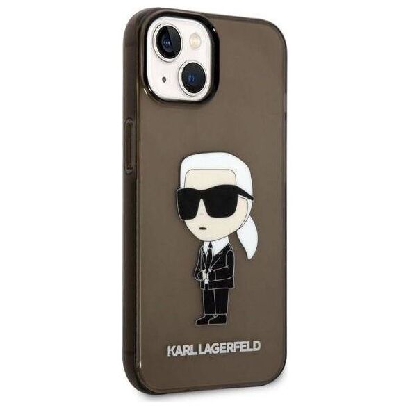 Original Case IPHONE 14 PLUS Karl Lagerfeld Hardcase Ikonik Karl Lagerfeld (KLHCP14MHNIKTCK) black 3666339087050