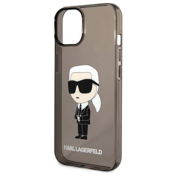 Original Case IPHONE 14 PLUS Karl Lagerfeld Hardcase Ikonik Karl Lagerfeld (KLHCP14MHNIKTCK) black 3666339087050