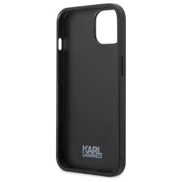 Original Case IPHONE 13 MINI Karl Lagerfeld Hardcase Monogram Ikonik Patch blue 3666339049485
