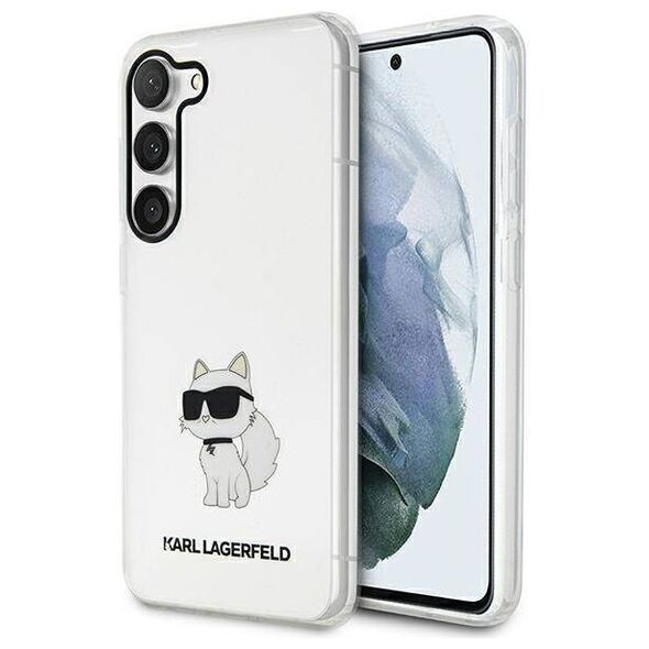 Original Case SAMSUNG GALAXY S23+ Karl Lagerfeld Hardcase Ikonik Choupette (KLHCS23MHNCHTCT) transparent 3666339117719
