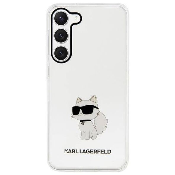 Original Case SAMSUNG GALAXY S23+ Karl Lagerfeld Hardcase Ikonik Choupette (KLHCS23MHNCHTCT) transparent 3666339117719