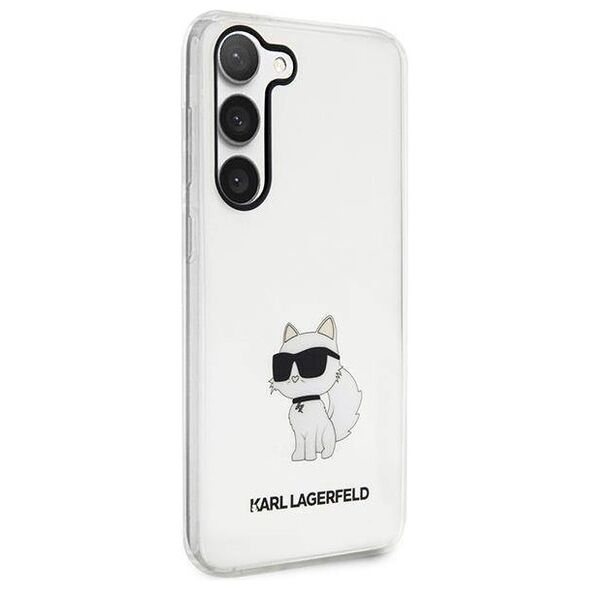 Original Case SAMSUNG GALAXY S23+ Karl Lagerfeld Hardcase Ikonik Choupette (KLHCS23MHNCHTCT) transparent 3666339117719
