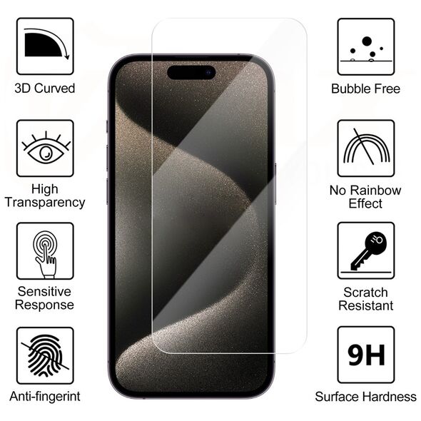 Vmax tempered glass 2,5D Normal Clear Glass for Xiaomi Redmi Note 13 Pro 5G 6976757303258