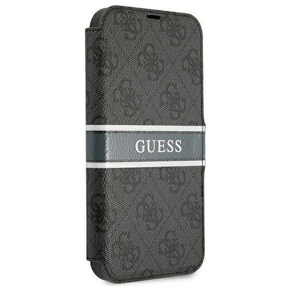 Original Case IPHONE 13 MINI Guess Book 4G Stripe (GUBKP13S4GDGR) gray 3666339032081