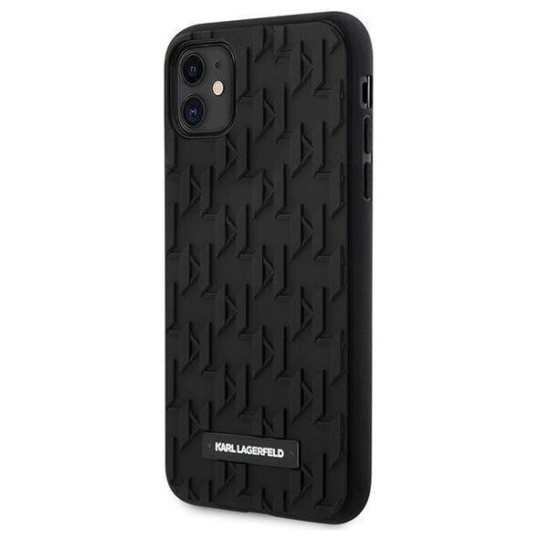 Original Case IPHONE 11 Karl Lagerfeld Hardcase 3D Monogram (KLHCN61RUPKLPK) black 3666339170011