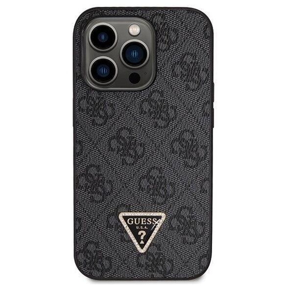 Original Case IPHONE 14 PRO Guess Hardcase Crossbody 4G Metal Logo (GUHCP14LP4TDSCPK) black 3666339146788