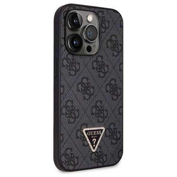 Original Case IPHONE 14 PRO Guess Hardcase Crossbody 4G Metal Logo (GUHCP14LP4TDSCPK) black 3666339146788