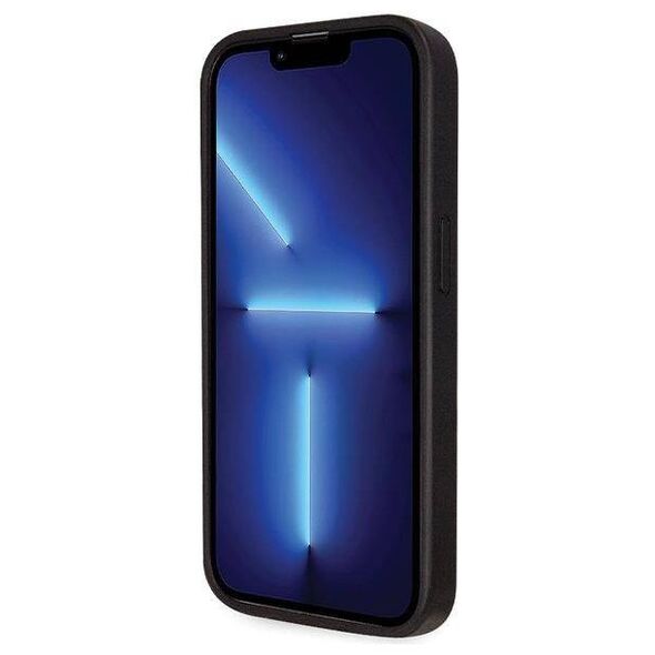 Original Case IPHONE 14 PRO Guess Hardcase Crossbody 4G Metal Logo (GUHCP14LP4TDSCPK) black 3666339146788