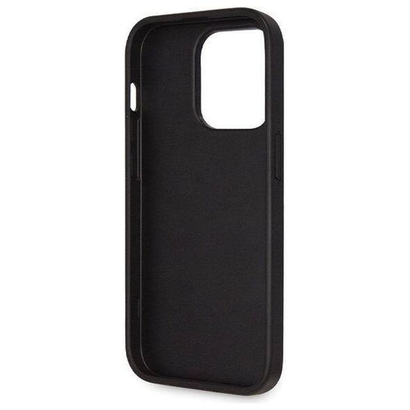 Original Case IPHONE 14 PRO Guess Hardcase Crossbody 4G Metal Logo (GUHCP14LP4TDSCPK) black 3666339146788