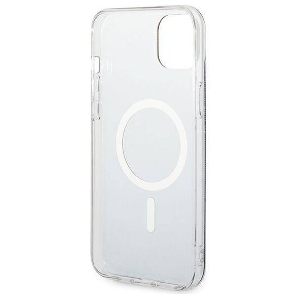 Original Case IPHONE 14 Guess Hardcase 4G Print MagSafe + Wireless Charger (GUBPN61H4EACSP) black 3666339102814