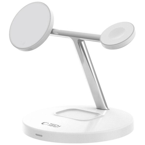 Wireless Charger 3in1 MagSafe Quick Charge Tech-Protect A35 white 5906302309559