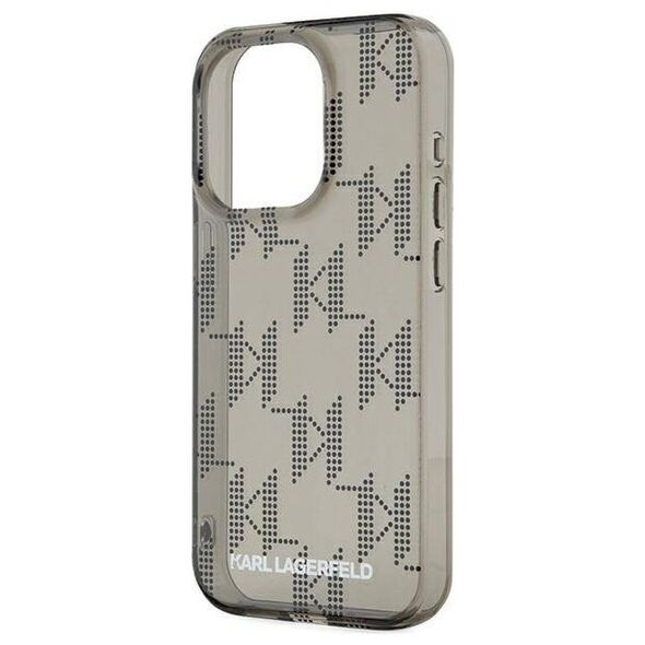 Original Case APPLE IPHONE 15 PRO Karl Lagerfeld Hardcase IML Mono KL Pattern & Cord (KLHCP15LHKDPNSK) black 3666339258269