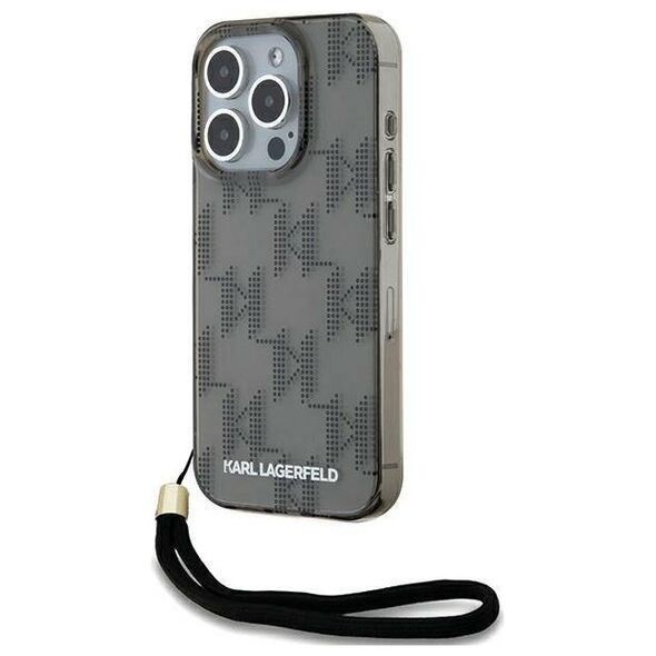 Original Case APPLE IPHONE 15 PRO MAX Karl Lagerfeld Hardcase IML Mono KL Pattern & Cord (KLHCP15XHKDPNSK) black 3666339258276