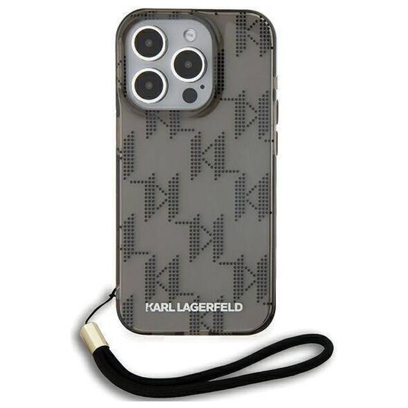 Original Case APPLE IPHONE 15 PRO MAX Karl Lagerfeld Hardcase IML Mono KL Pattern & Cord (KLHCP15XHKDPNSK) black 3666339258276