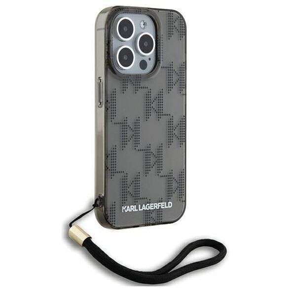 Original Case APPLE IPHONE 15 PRO MAX Karl Lagerfeld Hardcase IML Mono KL Pattern & Cord (KLHCP15XHKDPNSK) black 3666339258276