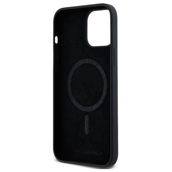 Original Case IPHONE 13 PRO Karl Lagerfeld Hardcase Silicone Karl & Choupette Magsafe (KLHMP13LSCMKCRHK) black 3666339253981