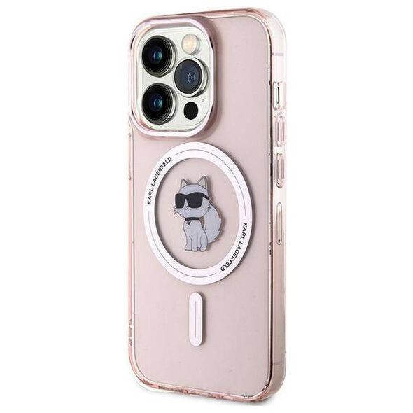 Original Case IPHONE 14 PRO Karl Lagerfeld Hardcase IML Choupette MagSafe (KLHMP14LHFCCNOP) pink 3666339162498