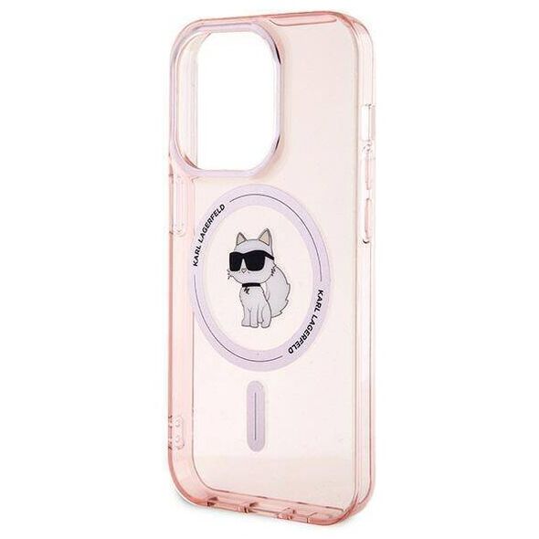 Original Case IPHONE 14 PRO Karl Lagerfeld Hardcase IML Choupette MagSafe (KLHMP14LHFCCNOP) pink 3666339162498