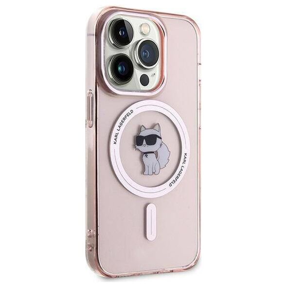 Original Case IPHONE 14 PRO MAX Karl Lagerfeld Hardcase IML Choupette MagSafe (KLHMP14XHFCCNOP) pink 3666339162504
