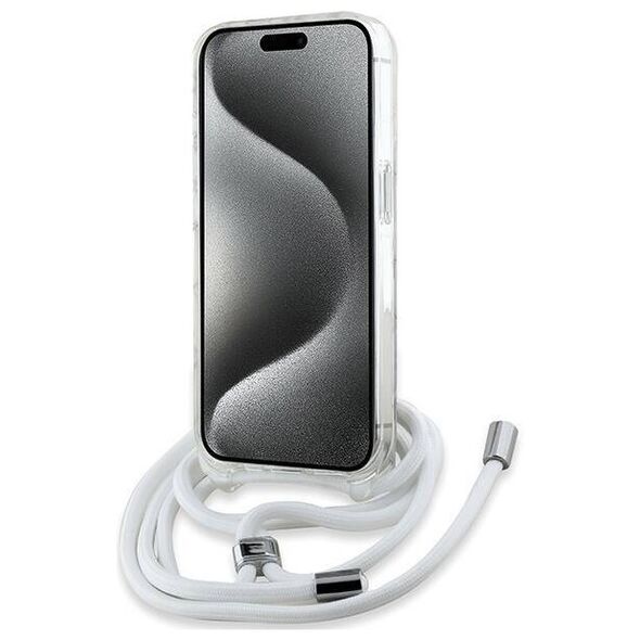 Original Case APPLE IPHONE 15 PRO Karl Lagerfeld Hardcase IML Choupette Head & Cord MagSafe (KLHMP15LHCCHNT) transparent 3666339287146