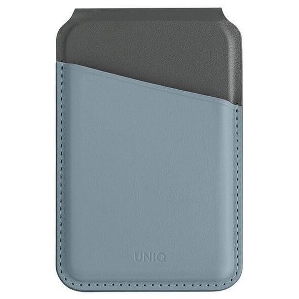 MagSafe Card Wallet IPHONE Z MAGSAFE UNIQ Magnetic RFID Wallet and Phone Stand blue & black 8886463688410